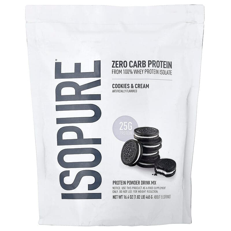 Isopure Zero Carb Protéine en Poudre, 1.02 lb (465 g) - Isopure 465g whey protein